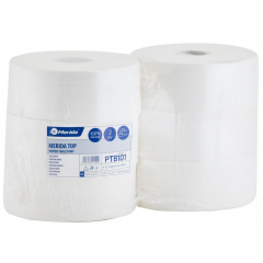 Papier toaletowy Merida Top, biały, średnica 23 cm, długość 245 m, dwuwarstwowy, 