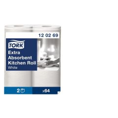 Ręczniki kuchenne Tork, 2 w. biały, celuloza, 15,36 m