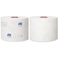 Papier Toaletowy Mid Size Tork Advanced rolka kompaktowa biały