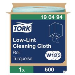 Czyściwo Tork włókninowe o niskiej pylności, seledynowe, 1w 180m. system W1