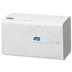 Ręcznik papierowy w składce ZZ Tork Advanced biały łatworozpuszczalny