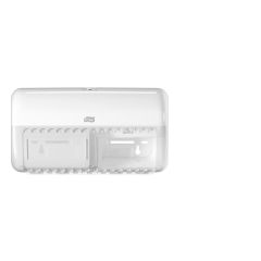 Dozownik Tork do papieru toaletowego na 2 małe konwencjonalne rolki, kolor biały, system T4