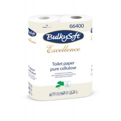 Papier toaletowy BulkySoft EXCELLENCE, cztery warstwy, biały, celuloza, długość 20m