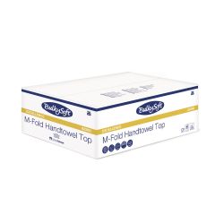 Ręcznik papierowy BulkySoft Premium składany typu M-Fold Ultra 4 panelowy, 3w,biały, celuloza, 2500 szt./kart.