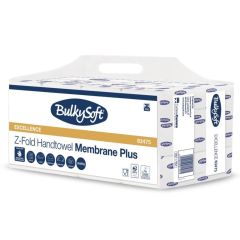 Ręcznik papierowy BulkySoft składany Luxury MEMBRANE PLUS Z-Fold 3 panelowy, 3w, biały, celuloza, 2100 szt./op.
