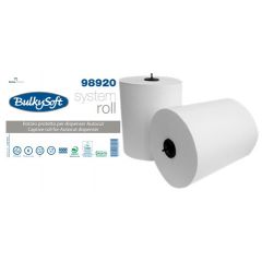 Ręcznik w roli autocut BulkySoft 2w.150 m. biały, celuloza