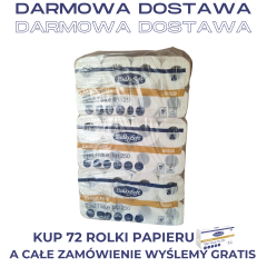 Papier toaletowy BulkySoft Excellence,3w. biały, celuloza, długość 29m, 72 rolki/op.
