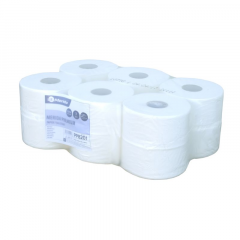 Papier toaletowy Merida Premium biały, opakowanie 12 szt., średnica 20 cm., długość 120 m, 3-warstwowy