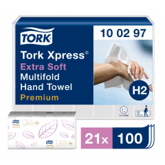 Ręcznik papierowy w składce wielopanelowej Tork Xpress® Premium biały bardzo miękki
