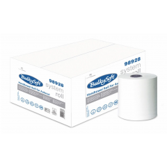 Ręcznik papierowy w roli autocut PRO BulkySoft, 2w, wysokość 19,5 cm, średnica 19 cm, biały, celuloza, 150m