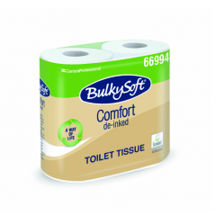 Papier toaletowy BulkySoft Comfort 2w. 52,50m, biały, miękki, rolka hotelowa 4 rolki