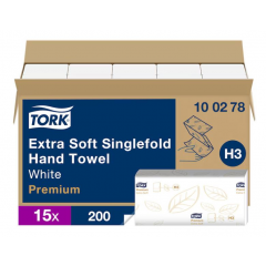 Ręcznik papierowy w składce ZZ Tork Premium biały miękki