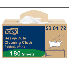 Czyściwo Tork Premium 530 włókninowe wielozadaniowe do trudnych zabrudzeń, 1w., biały, 300 szt/op, handy, system W7