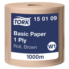 Czyściwo Tork papierowe do podstawowych zadań, brązowe makulatura, 1w 1000 m, system W1