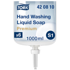 Mydło w płynie Tork 1l, system S1 Premium bezbarwne, bezzapachowe