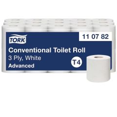 Papier toaletowy Tork Advanced, 2 w. ,biały, makulatura, 30m, 30 rolek/op. system T4