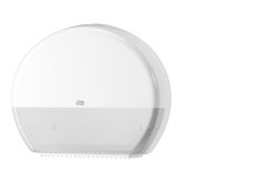 Dozownik Tork do papieru toaletowego maxi jumbo, kolor biały, system T1