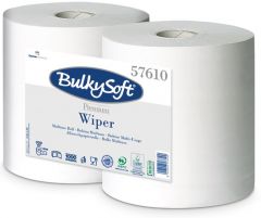 Czyściwo papierowe BulkySoft Premium 2w. 300 m. białe, celuloza, 1000 odcinków, 2 szt./op. 
