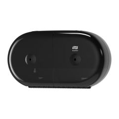Dozownik Tork do papieru toaletowego centralnego dozowania SmartOne na dwie rolki, czarny, system T9