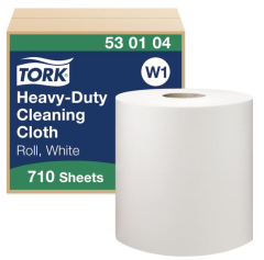 Czyściwo Tork włókninowe wielozadaniowe do trudnych zabrudzeń, białe, 1w 269,80m, system W1