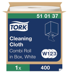 Czyściwo Tork włókninowe wielozadaniowe, białe 1w 152m system W1/W2/W3