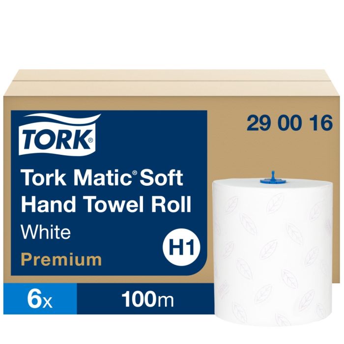 Ręcznik w roli Tork Matic System, 2w,biały, celuloza Premium, 100m, system H1