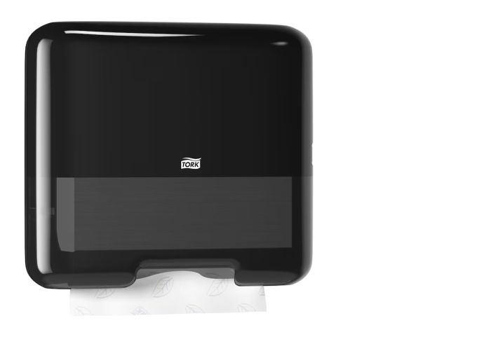 Dozownik Tork do ręczników w składce ZZ mini, kolor czarny, system H3