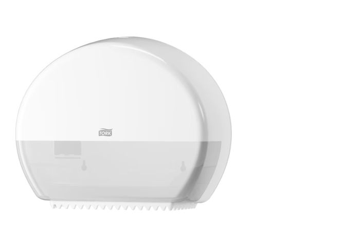 Dozownik Tork do papieru toaletowego mini jumbo, kolor biały, system T2