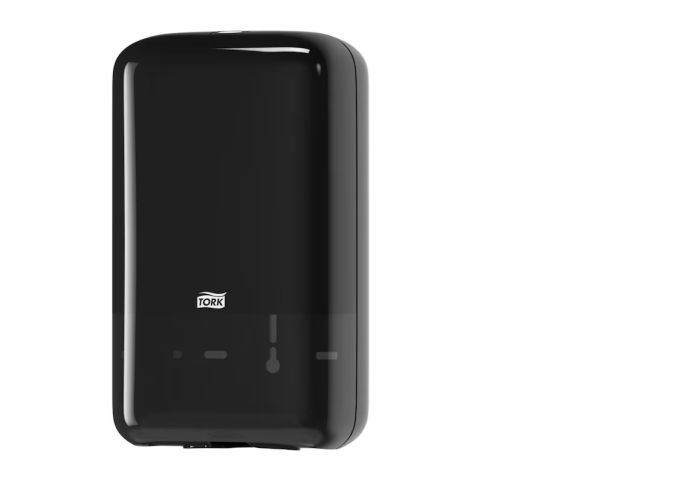 Dozownik Tork do papieru toaletowego w składce, kolor czarny, system T3
