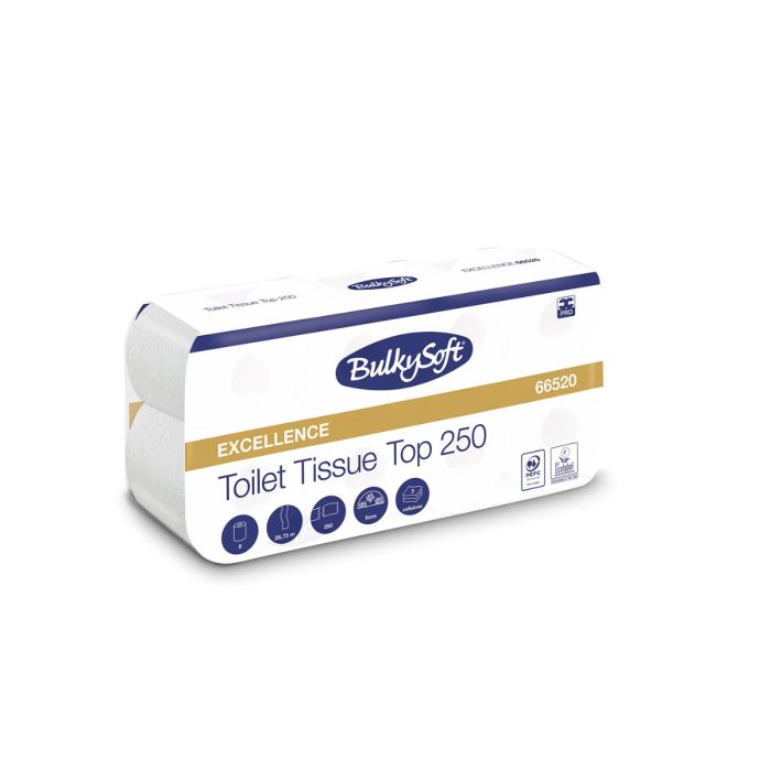 Papier toaletowy BulkySoft Excellence,3w. biały, celuloza, 29 m, 8 rolek