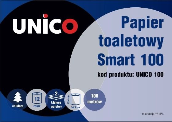 Papier toaletowy Smart T100 2w celuloza op.12 rolek