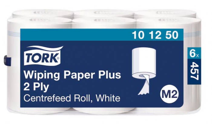 Czyściwo papierowe Tork Advanced do średnich zabrudzeń białe
