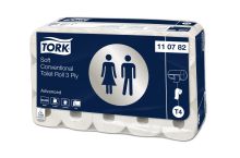 Mięki papier toaletowy w rolce konwencjonalnej Tork Advanced biały