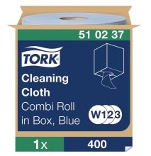 Czyściwo Tork włókninowe wielozadaniowe w roli, niebieskie, 1w. 152m.system W1/W2/W3