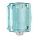 Dozownik Tork do czyściw w roli ścienny, biało-turkusowy, system W2