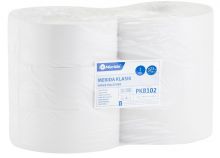 Papier toaletowy Merida Klasik, biały średnica 23 cm, długość 340 m, jednowarstwowy, 