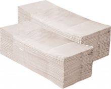 Pojedyncze ręczniki papierowe Merida Klasik, szare, jednowarstwowe, 5000 szt. (20 paczek po 250 szt.)