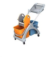 Wózek do sprzątania dwuwiadrowy z koszykiem Splast TSK-0005