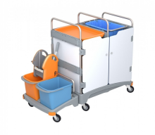 Zestaw sprzątający z tworzywa sztucznego z zabudową TSZH-0006