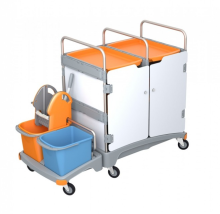 Zestaw sprzątający z tworzywa sztucznego z zabudową TSZH-0010