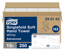 Ręcznik papierowy Tork Universal składany ZZ, 2w. celuloza, biały 3750 szt./kart, system H3
